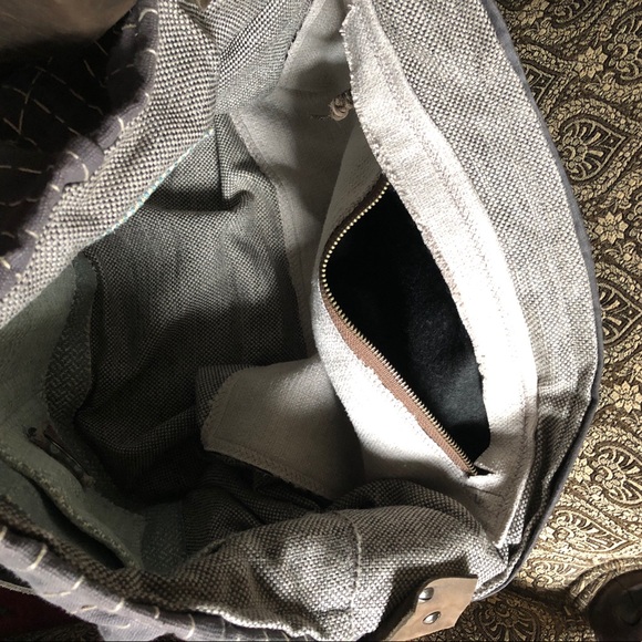 Handmade Grunge Large Messenger Bag - Picture 6 of 9